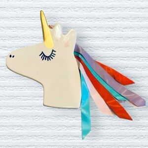 Coton Colors Happy Everything Unicorn W/Ribbon Hair Large Attachment